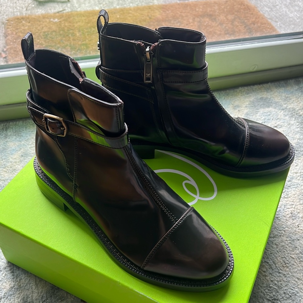 Sam Edelman Nolynn Buckle Booties **NEVER WORN** Size 7